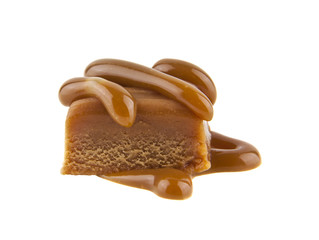 caramel isolated on white background