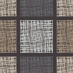 Seamless geometric pattern. Brown floor with wooden texture. Asian Mat. Textile rapport.