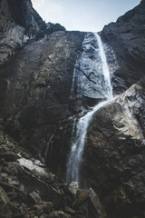 Obraz premium Yosemite falls in Yosemite National Park with beautiful view