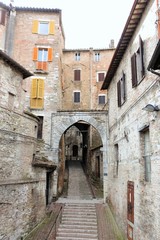 Fototapeta na wymiar the city view in Perugia, Umbria, Italy