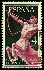 Centaur on postage stamp