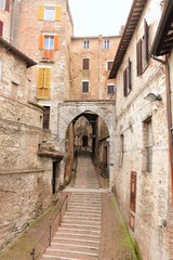 Fototapeta na wymiar the city view in Perugia, Umbria, Italy