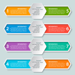 Abstract 3D Paper Infographics