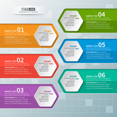 Abstract 3D Paper Infographics