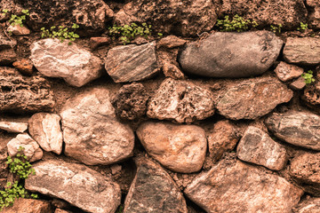 Stone wall.
