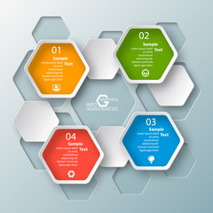 Abstract 3D Paper Infographics