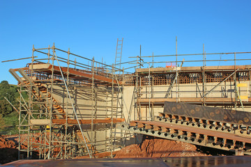 Road bridge under construction
