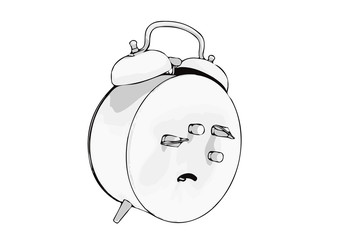 sketch of the alarm clock vector