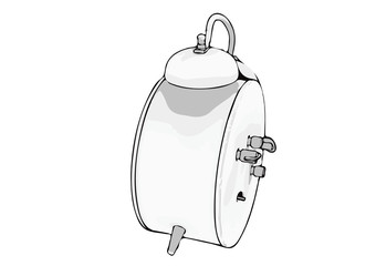 sketch of the alarm clock vector