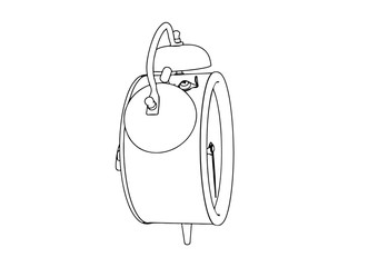 sketch of the alarm clock vector