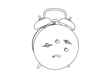sketch of the alarm clock vector