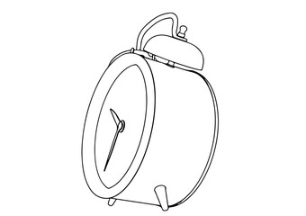 sketch of the alarm clock vector