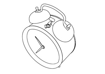 sketch of the alarm clock vector