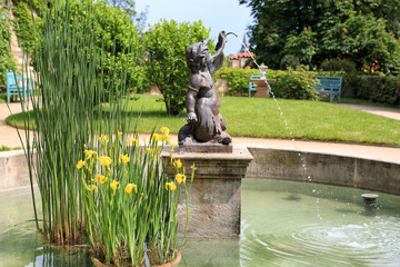 Fountain in the city garden