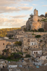 Fototapeta na wymiar View of the picturesque Sicilian town of Modica