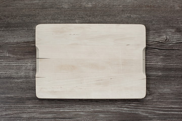 Holzbrett Schild Servierbrett auf holzboden holz tisch Hintergrund von Oben