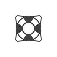 Lifebuoy vector icon. filled flat sign for mobile concept and web design. Life saver simple solid icon. Help symbol, logo illustration. Pixel perfect vector graphics