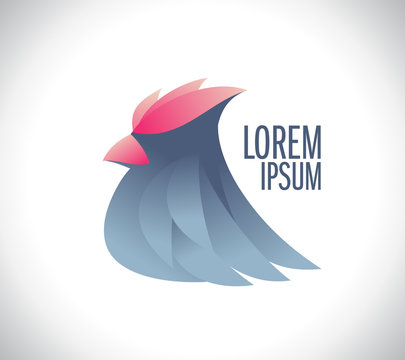 Stylish bird logo
