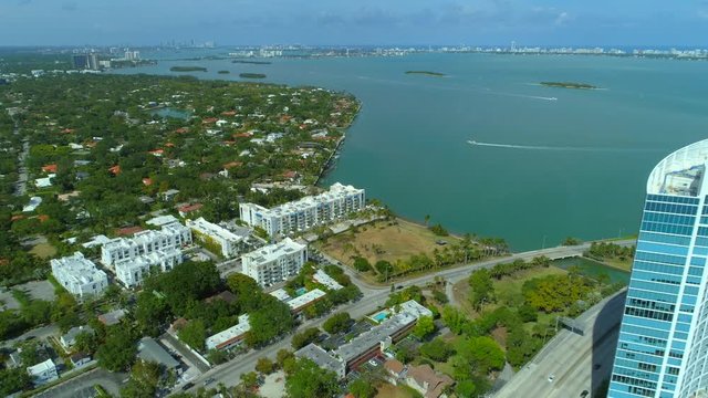 Aerial video Bay Point Miami