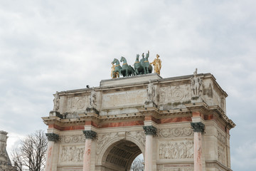 Fototapeta na wymiar Carrousel Arc de Triomphe in Paris, France