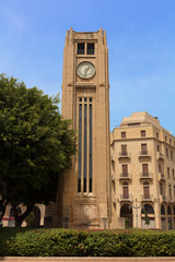 Obraz premium Plac Nijmeh w centrum Bejrutu, stolicy Libanu, na Bliskim Wschodzie