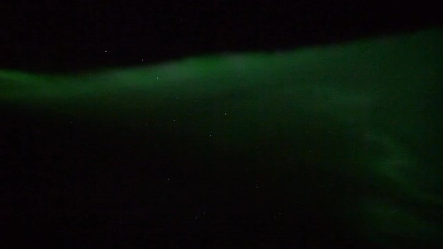 Real time Northern Lights in the night sky