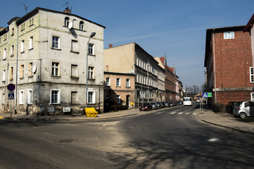 Fototapeta na wymiar Streets and architecture of Kamienna Góra