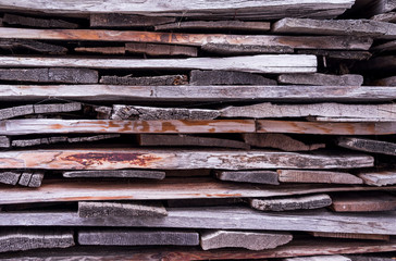 Stappel Holz alt
