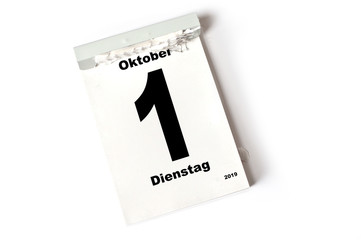 1. Oktober 2019