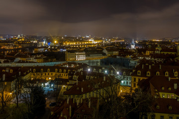 Fototapeta premium Blick auf das nächtliche Prag