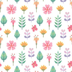 Seamless pattern from decorative flowers.