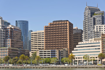 Obraz premium San Francisco skyline and promenade California.