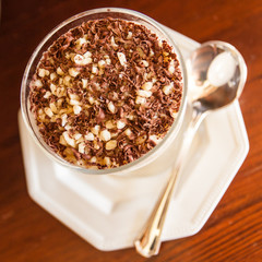 Pear mousse.