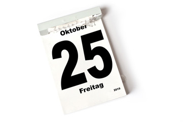 25. Oktober 2019