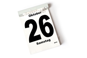 26. Oktober 2019