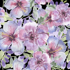 Seamless wallpaper, floral backgrounds. greeting card..Stylish wallpaper, patterns