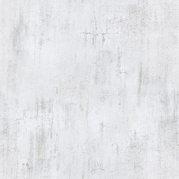 Wall painted white. Wall covered with white paint with cracks. Seamless texture.