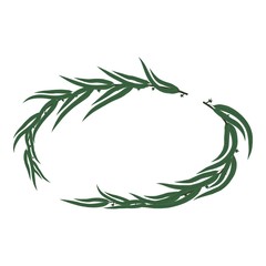 Award wreath icon, isometric style