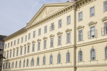 Fototapeta na wymiar Grey window shutters in Graz, Austria