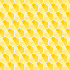 Pattern background yellow honeycomb