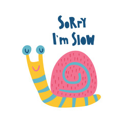 very slow snail