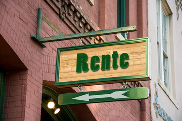 Obraz premium Schild 277 - Rente