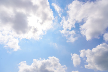 Naklejka na ściany i meble Blue sky with cloud in the morning.