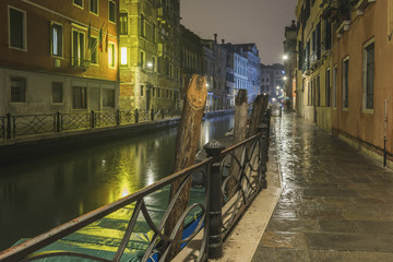 night Venice cityscape