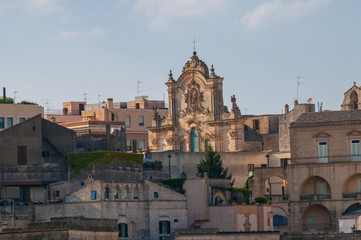 Fototapeta na wymiar Matera, chiesa San Francesco d’Assisi