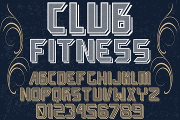 font alphabet typeface vector 