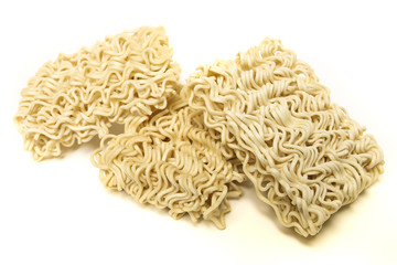 Raw asian instant noodles