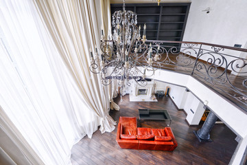 Luxurious interiors of the house.