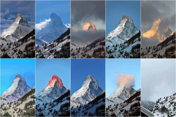 Foto auf Acrylglas Matterhorn Matterhorn-Collage