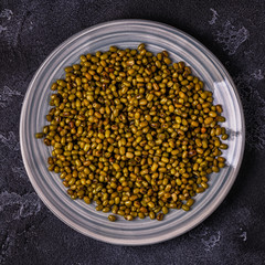 Mung beans with spices.